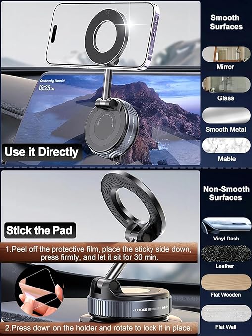 GripLock™ 360° Magnetic Mount
